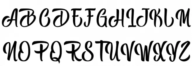 Black Melody - Personal Use Schriftart Groß