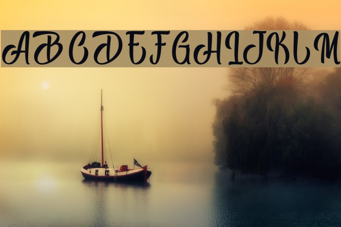 Black Melody - Personal Use Schriftart examples