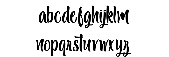 Black Melody - Personal Use Schriftart Kleinbuchstaben