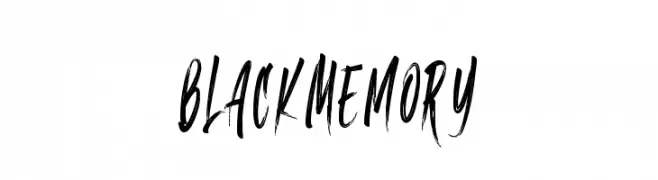 Black Memory  Fuentes Gratis Descargar