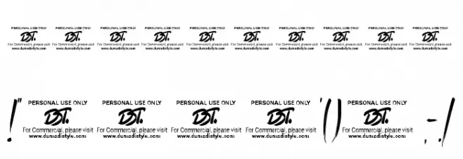 Black Memory Font OTHER CHARS