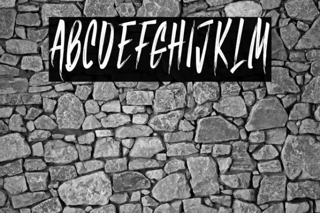 Black Memory Font examples