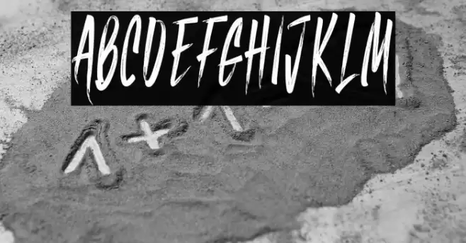 Black Memory Font examples