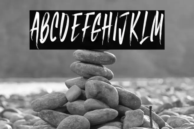 Black Memory Font examples