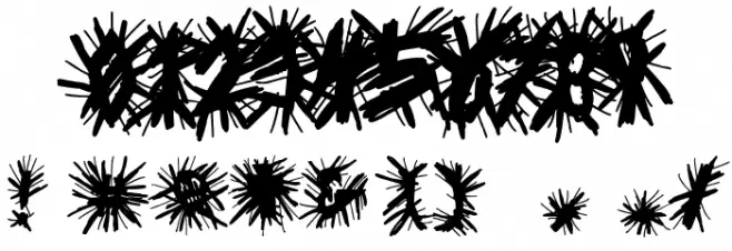 Black Metal Church Font OTHER CHARS