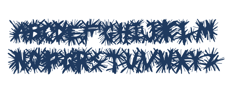 Black Metal Church Uppercase