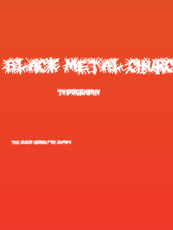 Black Metal Church Poster