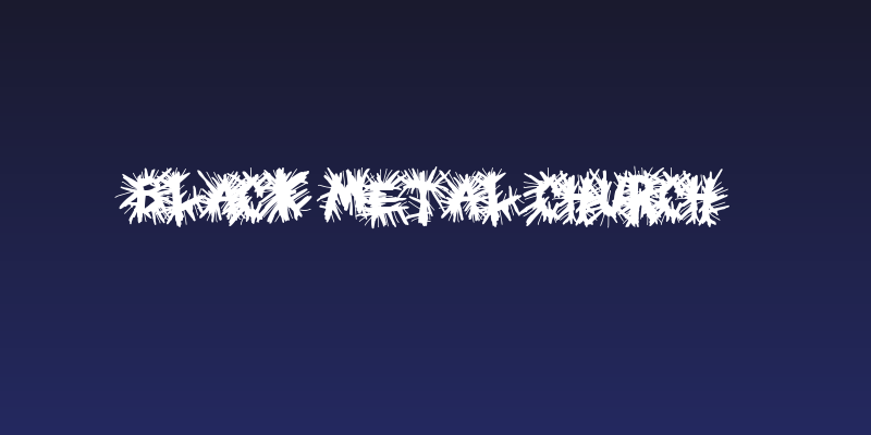 Black Metal Church Social Header