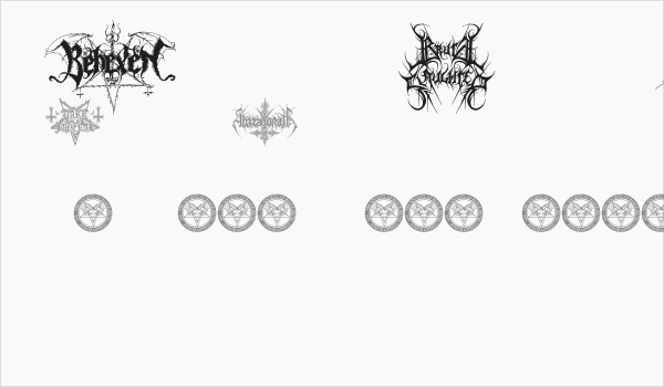 Black Metal G Business Card