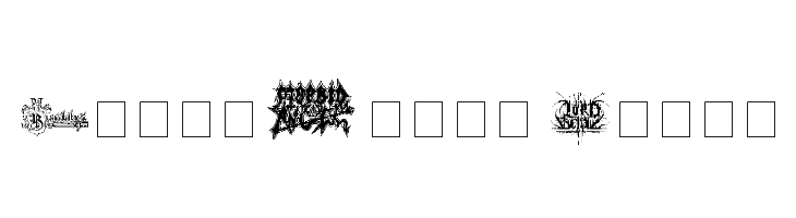 Black Metal Logos  フリーフォントのダウンロード
