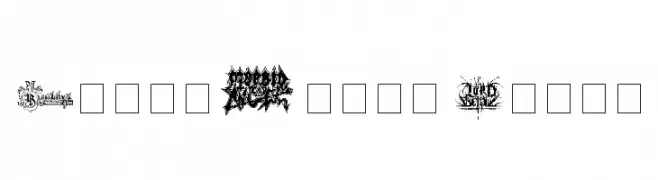 Black Metal Logos  免费字体下载