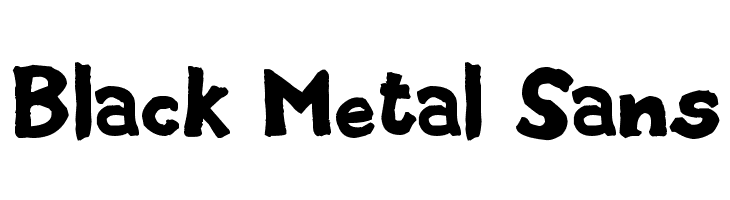 Black Metal Sans Font