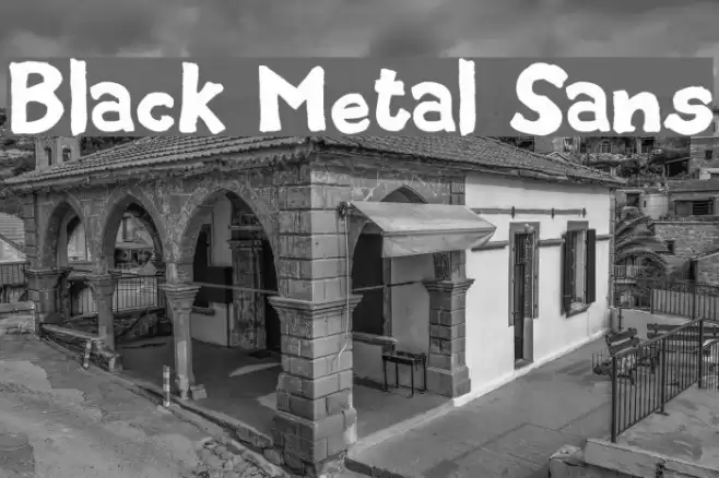 Black Metal Sans Font examples