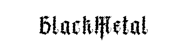 Black Metal  Скачать бесплатные шрифты