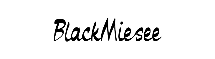 Black Miesee  font caratteri gratis