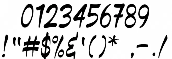 Black Miesee Font OTHER CHARS