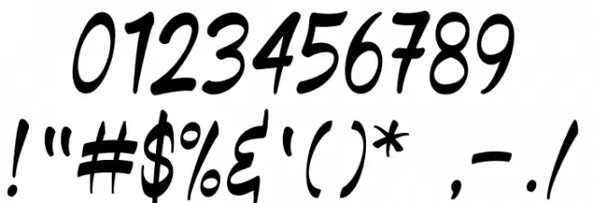 Black Miesee Font OTHER CHARS