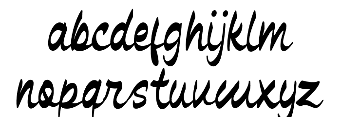 Black Miesee Font LOWERCASE