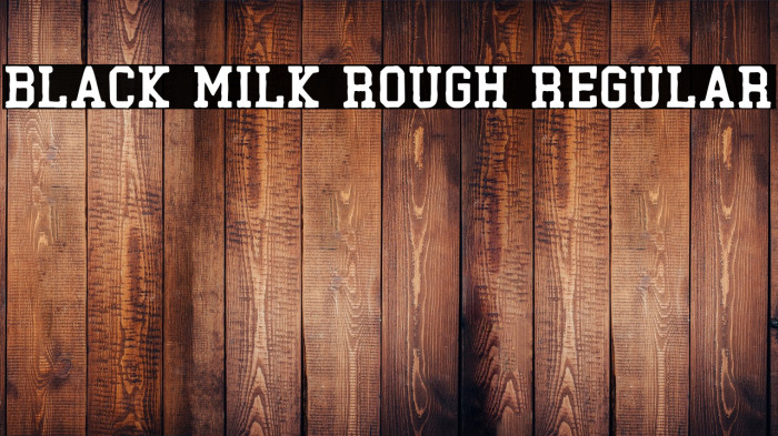 Black Milk Rough Regular Example 1