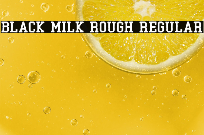 Black Milk Rough Regular Example 2