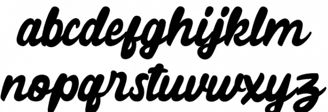 Black Mindo خط أحرف صغيرة