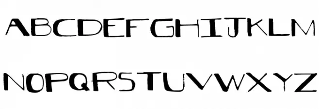 Black Model Schriftart Groß