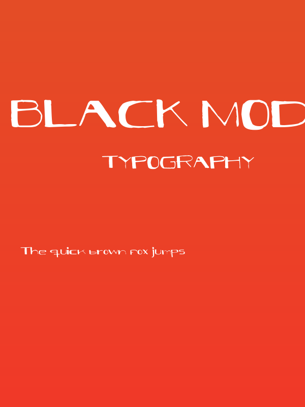 Black Model Poster