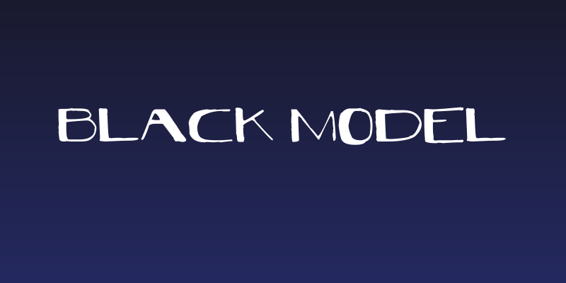 Black Model Social Header