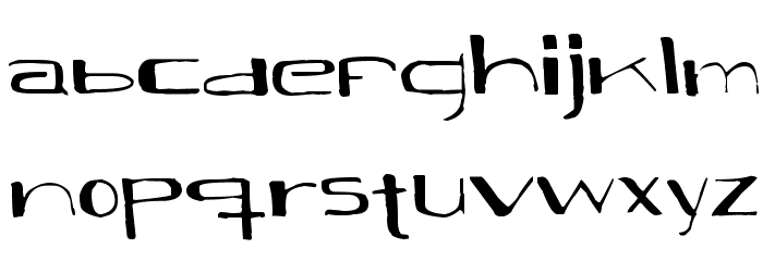 Black Model Font LOWERCASE