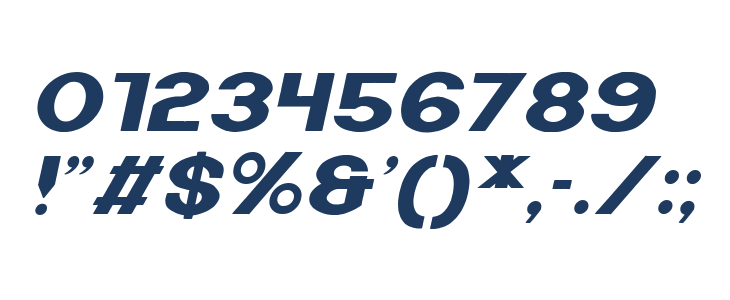 Black Molding Italic Other Characters
