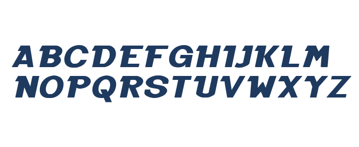 Black Molding Italic Uppercase