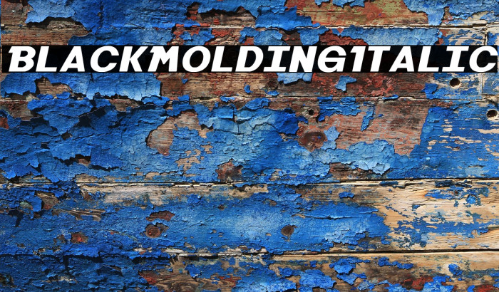 Black Molding Italic Example 2
