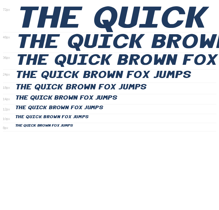 Black Molding Italic Waterfall