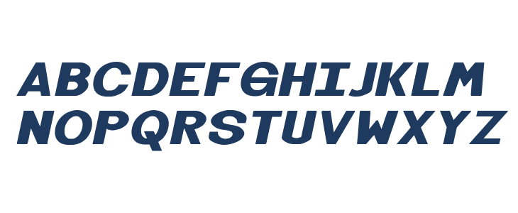 Black Molding Italic Lowercase