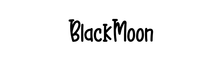 Black Moon  Frei Schriftart Herunterladen