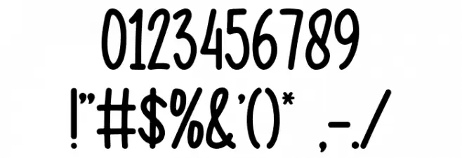 Black Moon Font OTHER CHARS