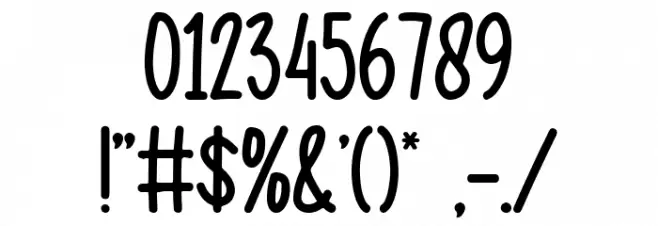 Black Moon Font OTHER CHARS