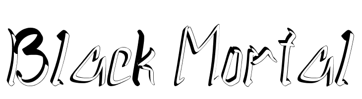 Black Mortal  नि: शुल्क फ़ॉन्ट्स डाउनलोड