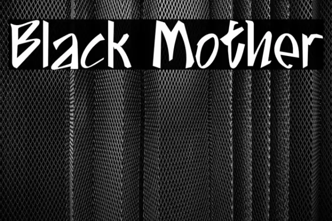 Black Mother Font examples