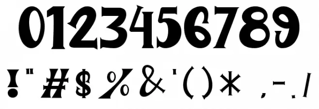 Black Mouse -Personal Use Font OTHER CHARS