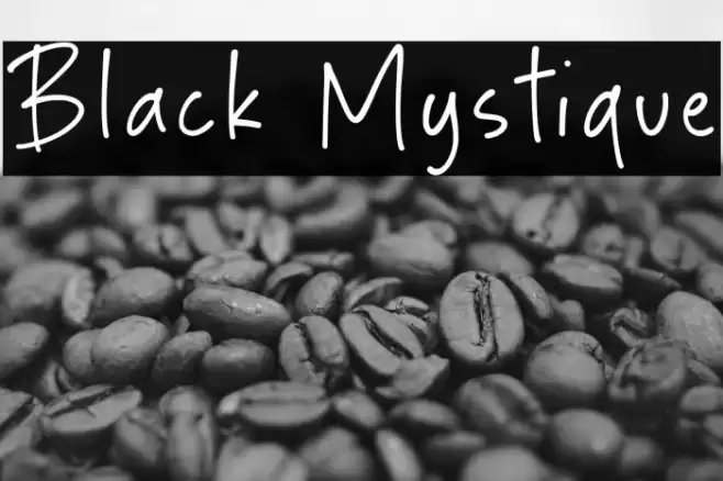Black Mystique Font examples