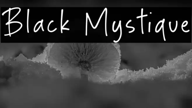 Black Mystique Font examples