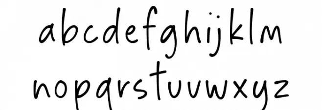 Black Mystique Font LOWERCASE