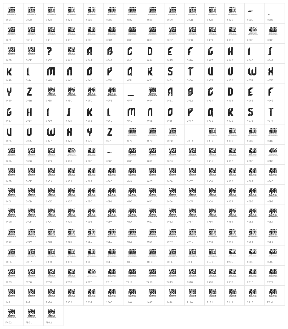 Black Nemesis Perosonal USE DEMO-Grunge Character Map