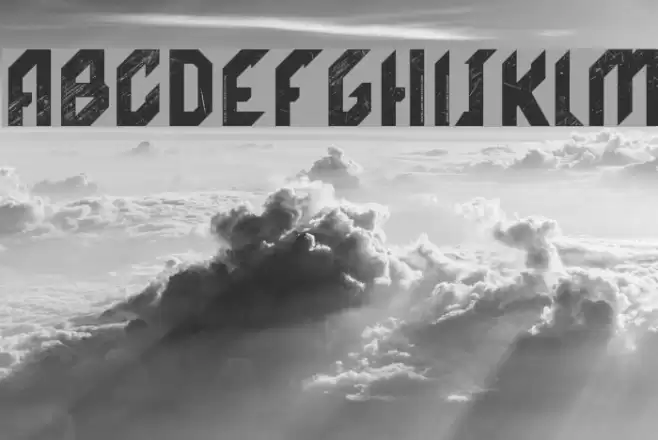 Black Nemesis Perosonal USE DEMO-Grunge Font examples