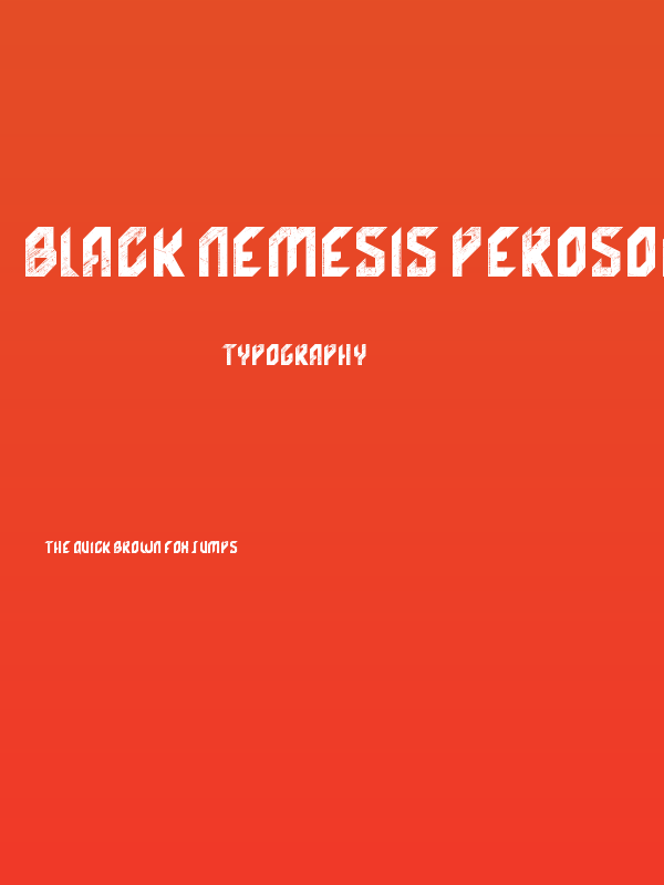 Black Nemesis Perosonal USE DEMO-Grunge Poster