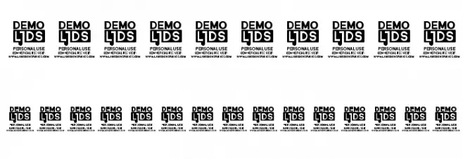 Black Nemesis Personal Use DEMO-Regular Font OTHER CHARS