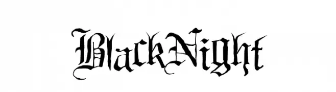 Black Night  Free Fonts Download