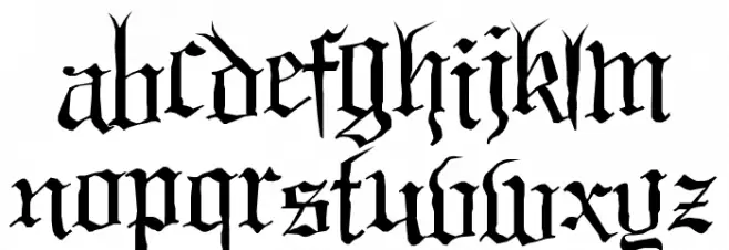 Black Night Polices MINUSCULES