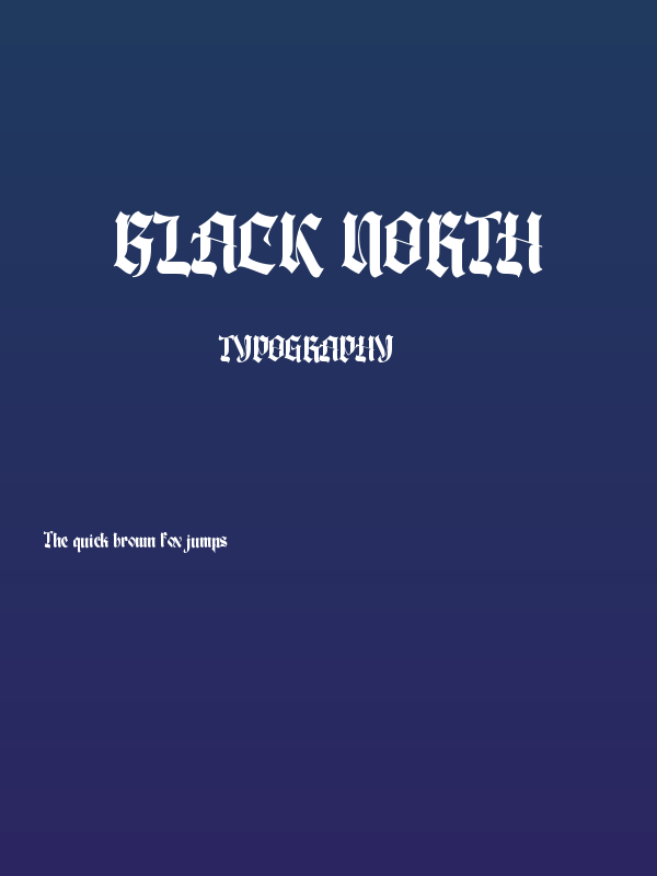 Black North Poster